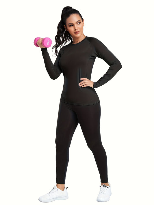 4pcs Women's Compression Long Sleeve T-Shirts